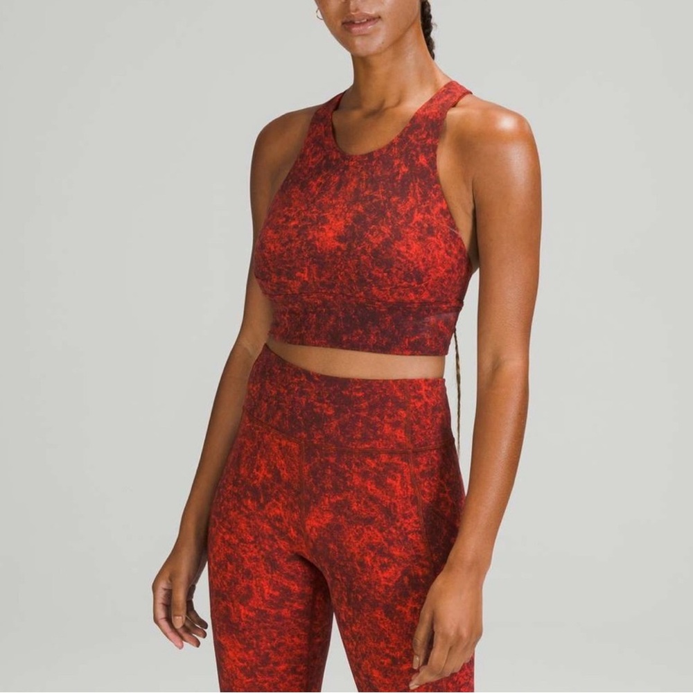 (SET)Lululemon Women's Wunder Train Long-Line Bra & High-Rise Tight 23" Leggings